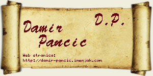 Damir Pančić vizit kartica